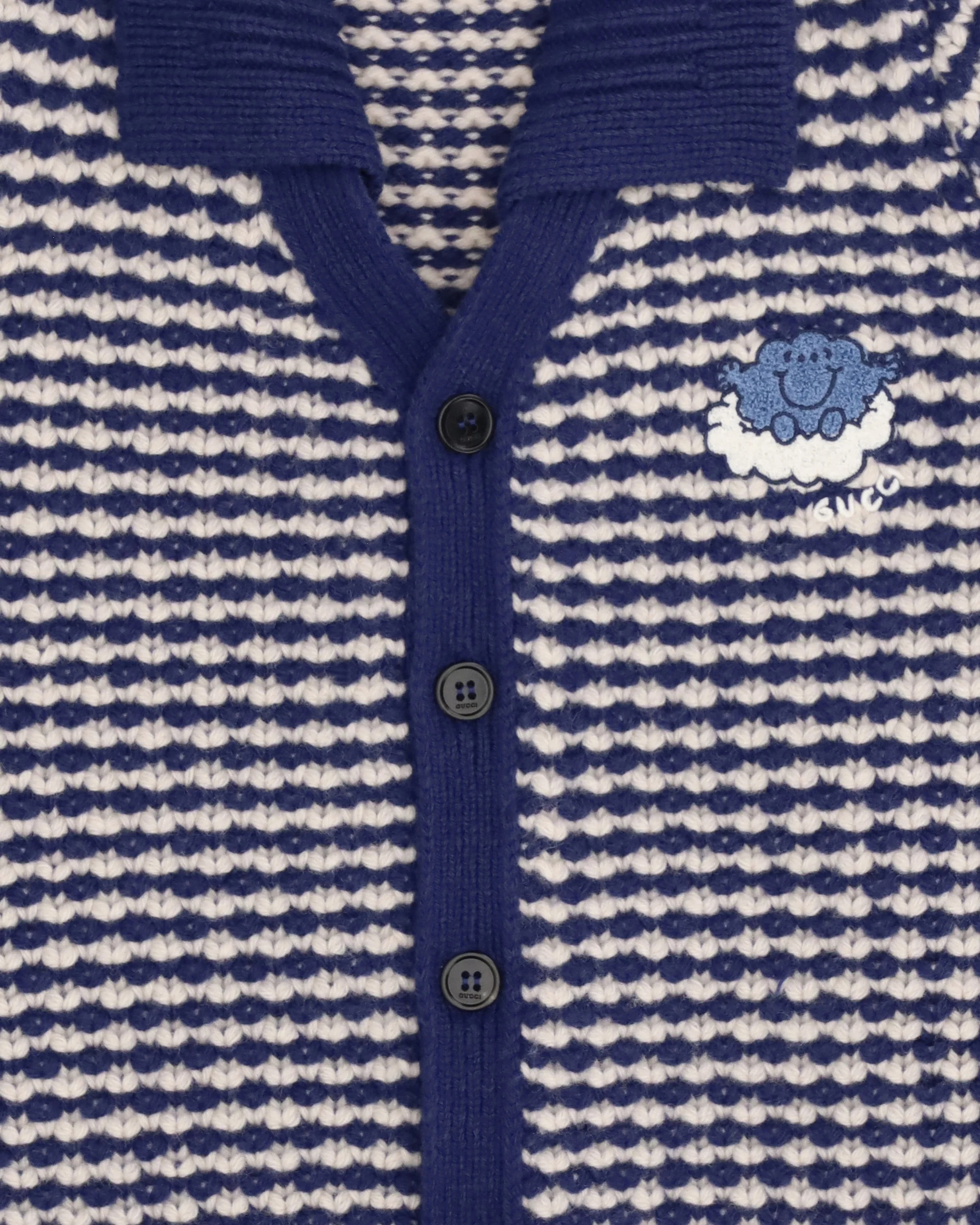 Striped wool Cardigan with Mr. Happy - Image 5