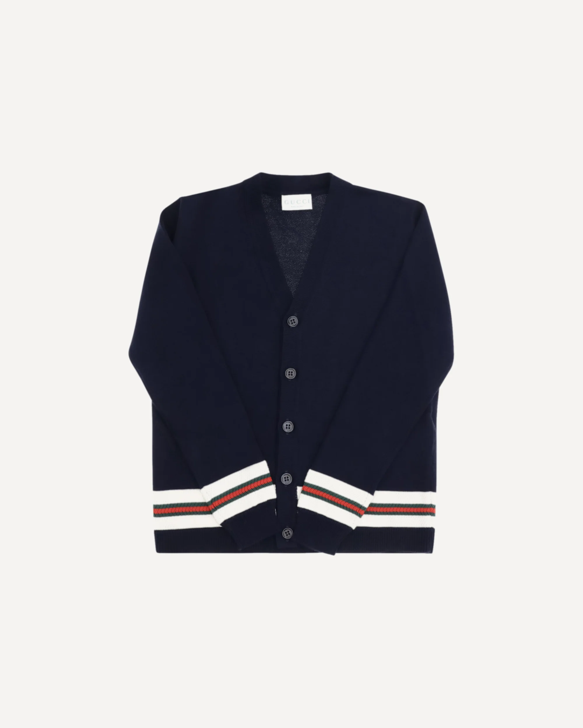 Cardigan with Web stripes - Image 3