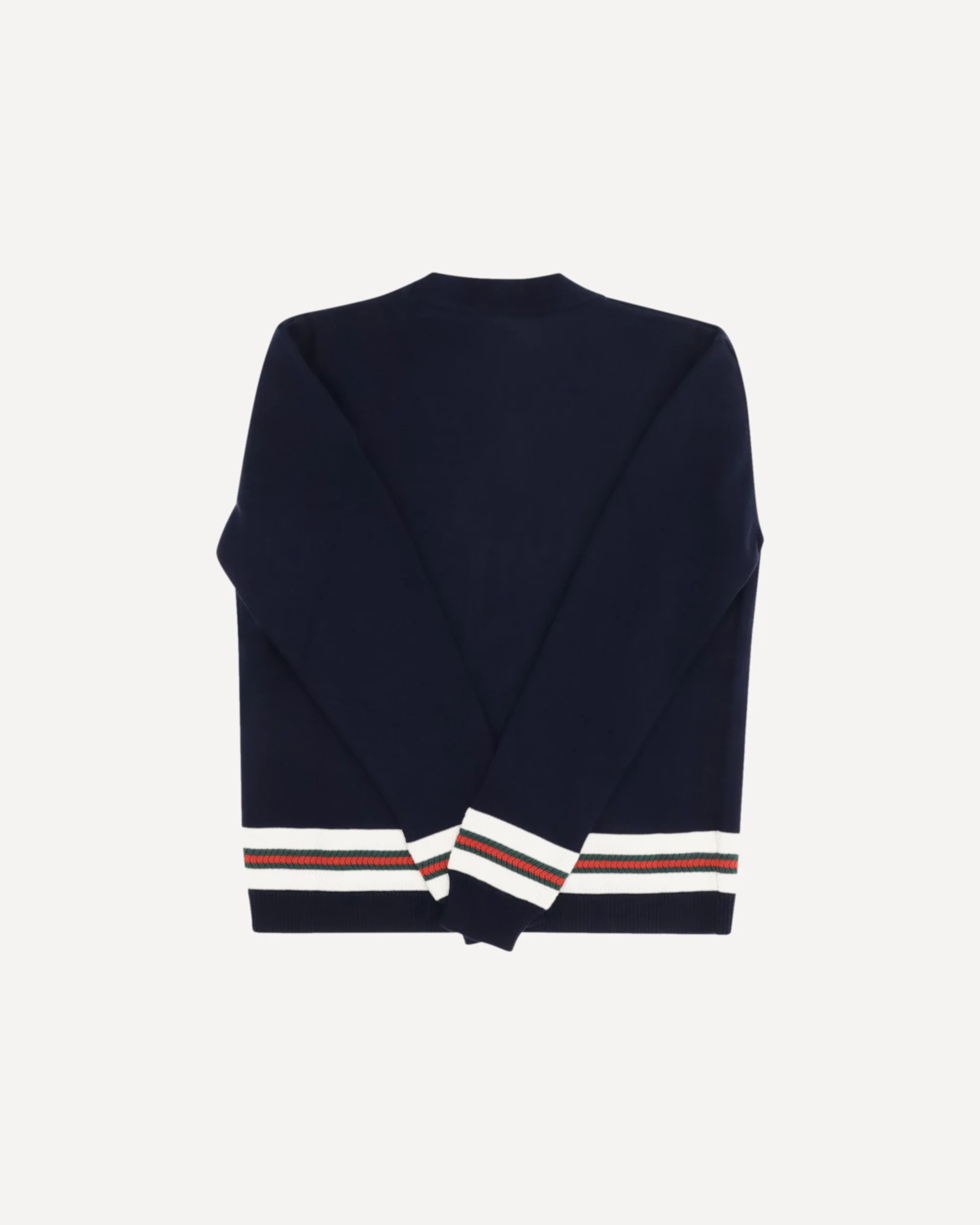 Cardigan with Web stripes - Image 4