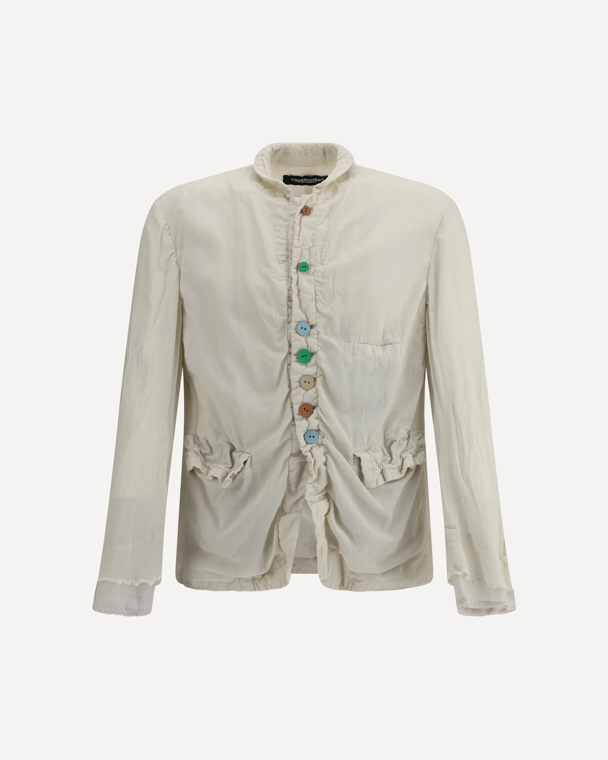 Jacket with multicolored button - Image 3